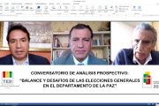 El TED La Paz realizó el Conversatorio de Análisis Prospectivo “Balance y Desafíos de las Elecciones Generales en el departamento de La Paz”