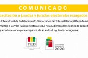 Capacitación para juradas y jurados electorales rezagados